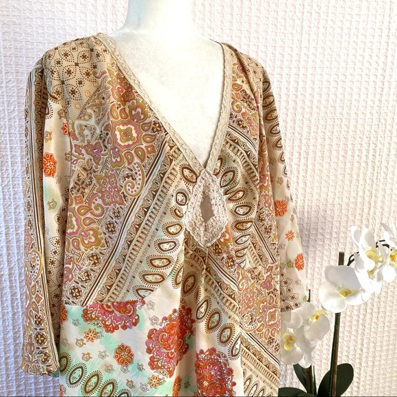 SOLD Denim 24/7 Boho Beaded Tunic 26W - Picture 2 of 10